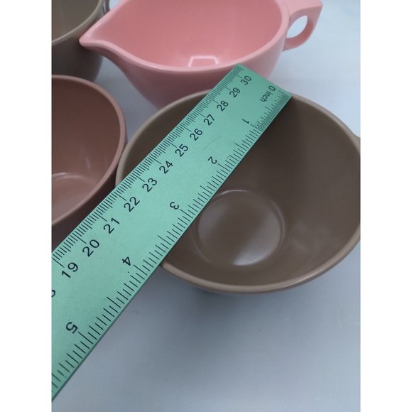 Vtg. MCM Atomic Melmac Marcrest/ Boonton 11 Melamine Cups 2 Creamers Bundle READ - Picture 6 of 16